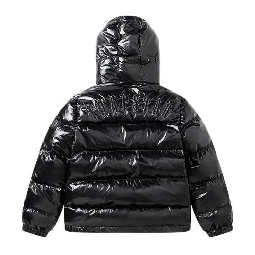 Trapstar Decoded quilted jacket, glossy black
