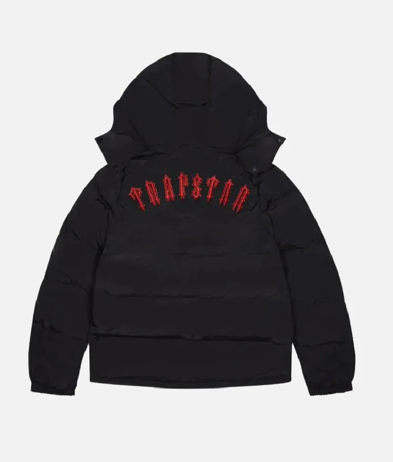 Trapstar Irongate Coat with Removable Hood, Black
