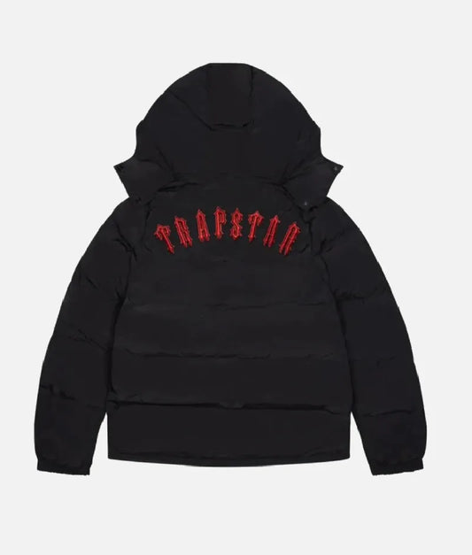 Trapstar Irongate Coat with Removable Hood, Black